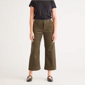 Quince Olive Wide Leg Pants